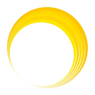 Geometrik dairesel spiral, girdap ve dönüş. Koklear, girdap, volt biçimli vektör illüstrasyonu, Clip sanat grafikleri.