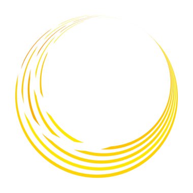 Geometrik dairesel spiral, girdap ve dönüş. Koklear, girdap, volt biçimli vektör illüstrasyonu, Clip sanat grafikleri.