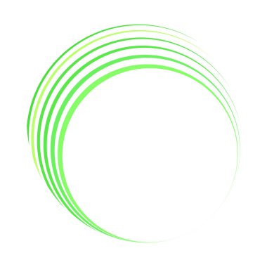 Geometrik dairesel spiral, girdap ve dönüş. Koklear, girdap, volt biçimli vektör illüstrasyonu, Clip sanat grafikleri.