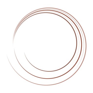 Geometrik dairesel spiral, girdap ve dönüş. Koklear, girdap, volt biçimli vektör illüstrasyonu, Clip sanat grafikleri.