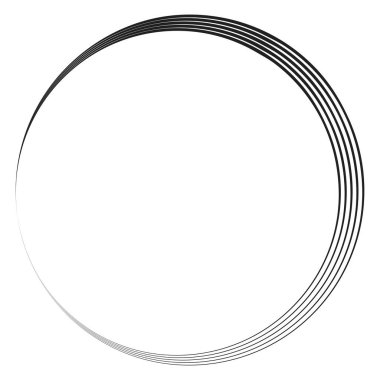 Geometrik dairesel spiral, girdap ve dönüş. Koklear, girdap, volt biçimli vektör illüstrasyonu, Clip sanat grafikleri.