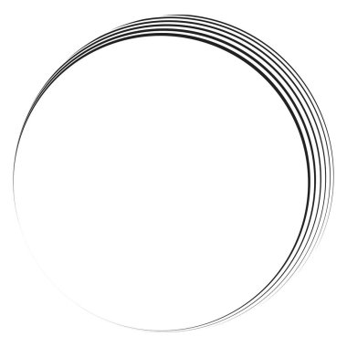Geometrik dairesel spiral, girdap ve dönüş. Koklear, girdap, volt biçimli vektör illüstrasyonu, Clip sanat grafikleri.