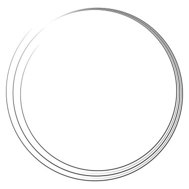 Geometrik dairesel spiral, girdap ve dönüş. Koklear, girdap, volt biçimli vektör illüstrasyonu, Clip sanat grafikleri.