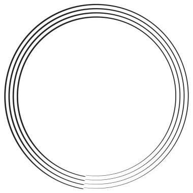 Geometrik dairesel spiral, girdap ve dönüş. Koklear, girdap, volt biçimli vektör illüstrasyonu, Clip sanat grafikleri.