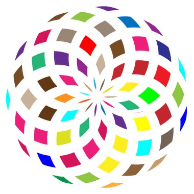 Volt, sarmal, spiral sembol, ikon motifi. Dairesel, dairesel çizgi kıvrımlı, eğri büğrü büğrü büğrü, filizli tasarım elemanı. Doodle, serbest biçim çizgisi Stock vektör çizimi, Clip-art grafikleri.