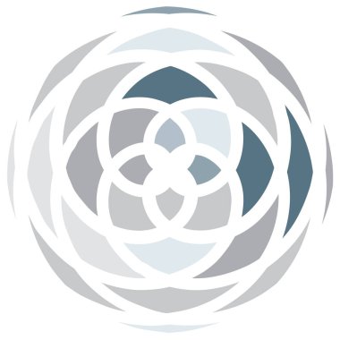 Volt, sarmal, spiral sembol, ikon motifi. Dairesel, dairesel çizgi kıvrımlı, eğri büğrü büğrü büğrü, filizli tasarım elemanı. Doodle, serbest biçim çizgisi Stock vektör çizimi, Clip-art grafikleri.