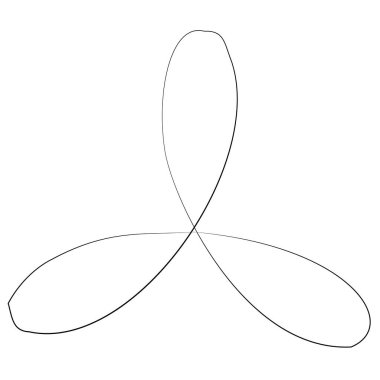 Volt, sarmal, spiral sembol, ikon motifi. Dairesel, dairesel çizgi kıvrımlı, eğri büğrü büğrü büğrü, filizli tasarım elemanı. Doodle, serbest biçim çizgisi Stock vektör çizimi, Clip-art grafikleri.