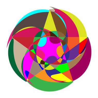 Renkli rastgele karışık karışım, karışım ya da karışım deseni, doku vektör illüstrasyonu Stok vektör illüstrasyonu, Clip sanat grafikleri.