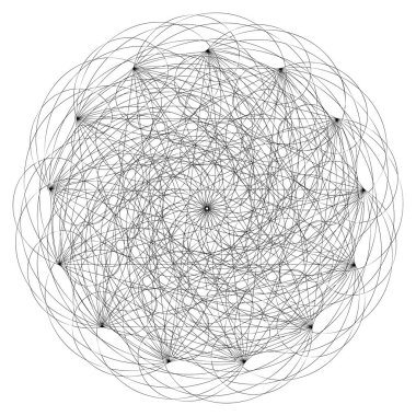 Kıvrımlı rastgele çizimler, baştan savma rastgele çizgiler. Karışık halatlar. Düğüm tasarımı ögesi. Kıvrımlı, kıvrımlı çizgiler Stock vektör çizimi, Clip sanat grafikleri.