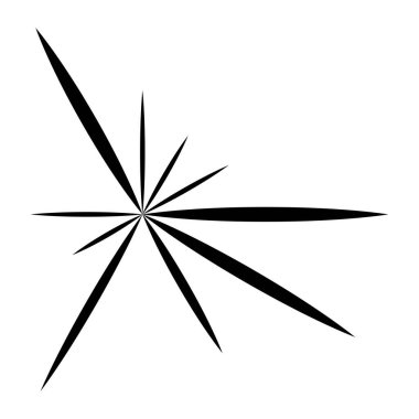 Rastgele radyal çizgiler, çizgi roman etkisi. Havai fişekler, ışıltılı illüstrasyon - Kraliyet serbest vektör illüstrasyonu, klip sanatı