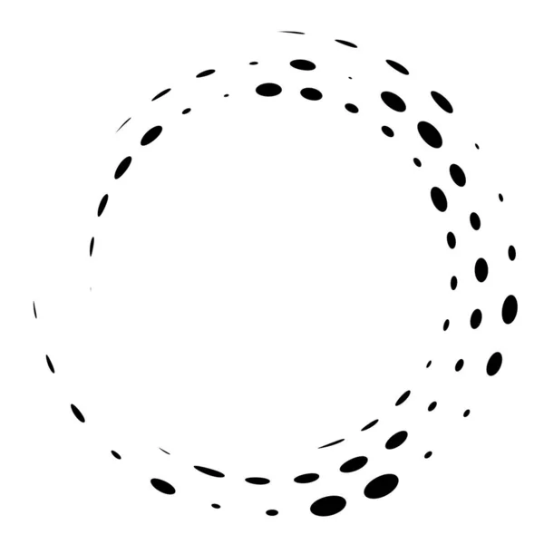 Geometryczna Okrągła Spirala Wirująca Wirująca Cochlear Wir Volute Kształt Ilustracja — Wektor stockowy