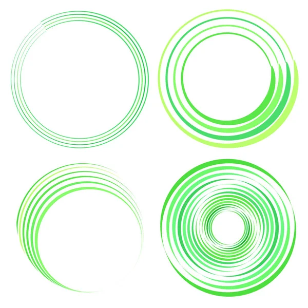 Geometrische Cirkelvormige Spiraal Wervelend Draaiend Cochleaire Vortex Volumevorm Voorraad Vector — Stockvector