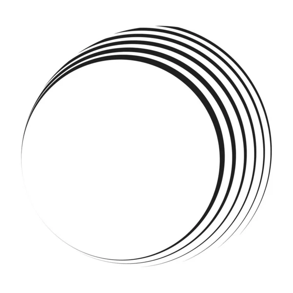 Γεωμετρική Κυκλική Σπείρα Στροβιλισμός Και Περιστροφή Cochlear Δίνη Volute Σχήμα — Διανυσματικό Αρχείο