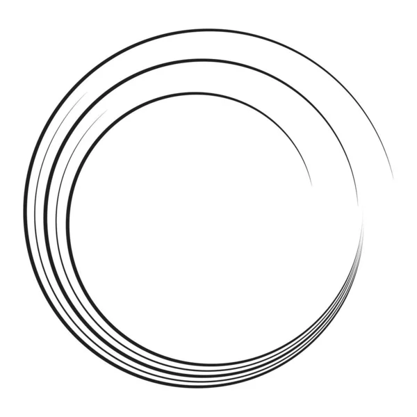 Geometrische Kreisspirale Wirbel Und Wirbel Cochlear Wirbel Volutenform Bestandsvektorillustration Clip — Stockvektor