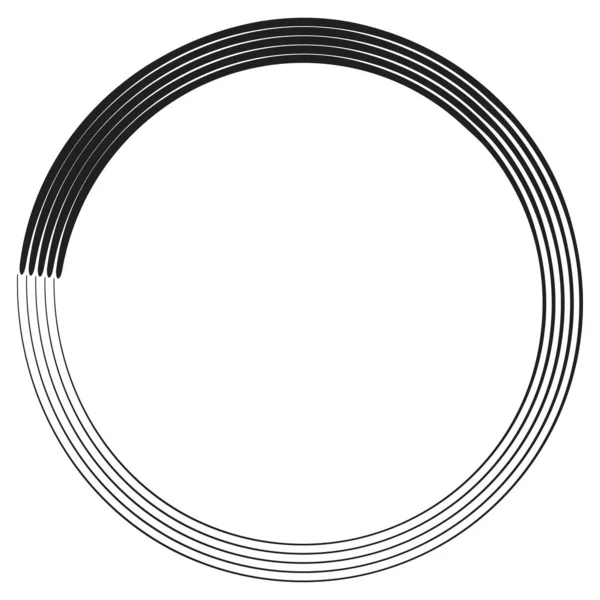 Geometrische Kreisspirale Wirbel Und Wirbel Cochlear Wirbel Volutenform Bestandsvektorillustration Clip — Stockvektor