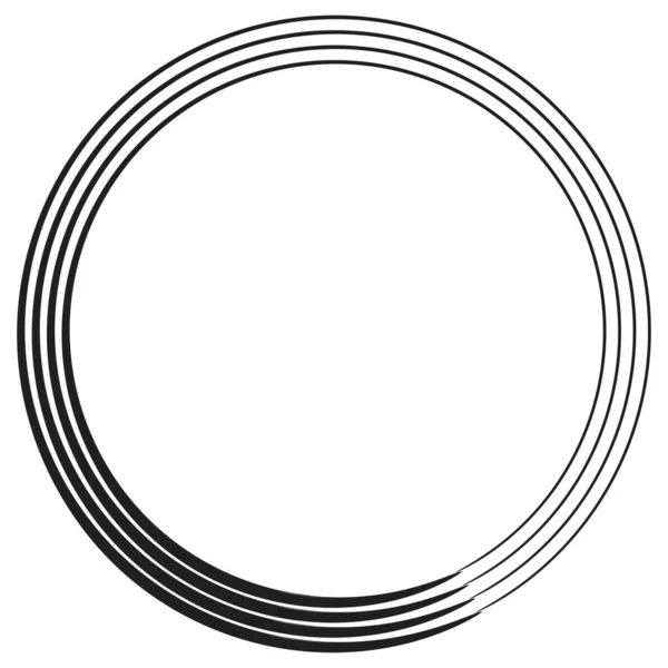 Spirale Circulaire Géométrique Tourbillon Tourbillon Cochlear Vortex Volute Shape Illustration — Image vectorielle