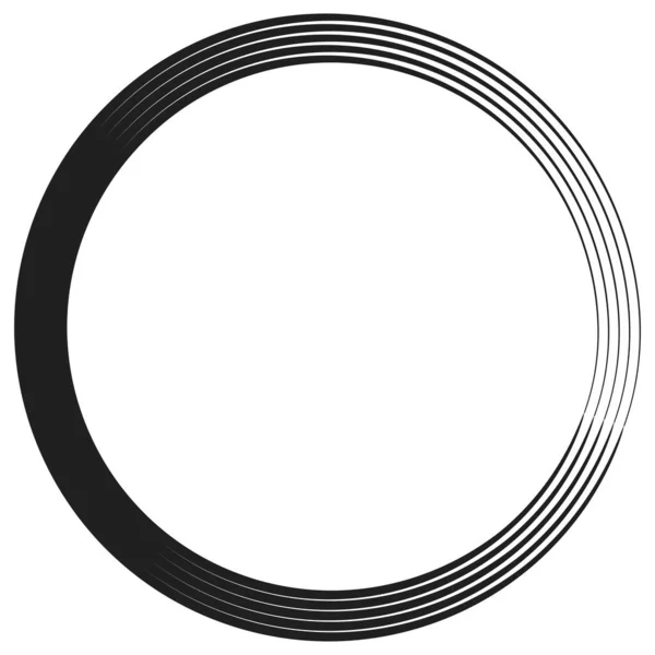 Geometrické Kruhové Spirály Víření Točení Cochlear Vír Volutový Tvar Stock — Stockový vektor