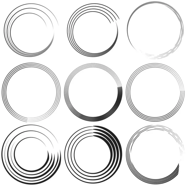 Espiral Geométrica Circular Remolino Giro Cochlear Vórtice Forma Voluta Stock — Archivo Imágenes Vectoriales