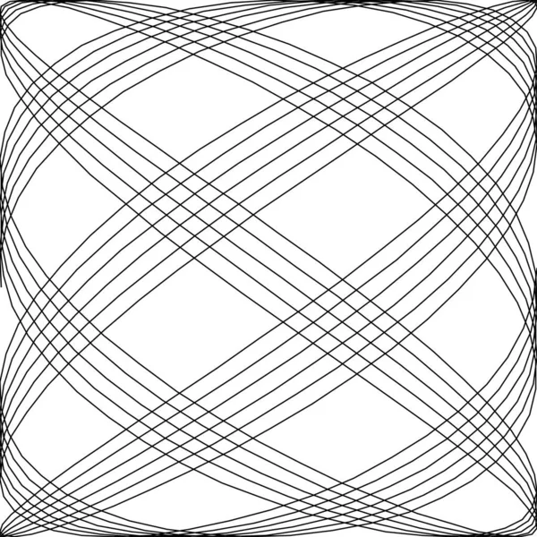 Geométrica Curvada Linhas Interseção Resumo Grade Fundo Padrão Malha Ilustração —  Vetores de Stock