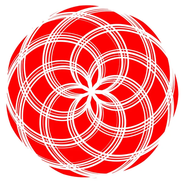 Volute Hélice Symbole Spirale Motif Icône Circulaire Tortillement Ligne Radiale — Image vectorielle