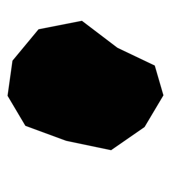 Kantige Geometrische Steine Kieselsteinformen Einfache Einfache Kantige Abgewinkelte Elementsilhouetten Rissige — Stockvektor