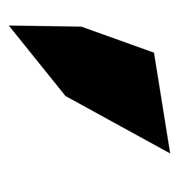 Tranchant Pierre Géométrique Formes Galets Silhouettes Simples Angulaires Base Éléments — Image vectorielle