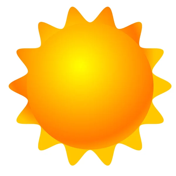 Sluneční Klip Sluneční Grafika Logo Symbol Nebo Vektor Ikon Stock — Stockový vektor