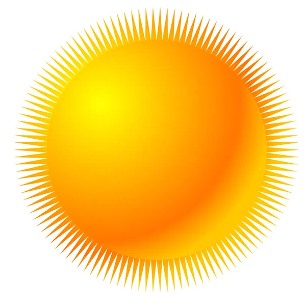 Güneş Klipsli Sanat Güneş Grafikleri Logo Sembol Veya Simge Vektörü — Stok Vektör