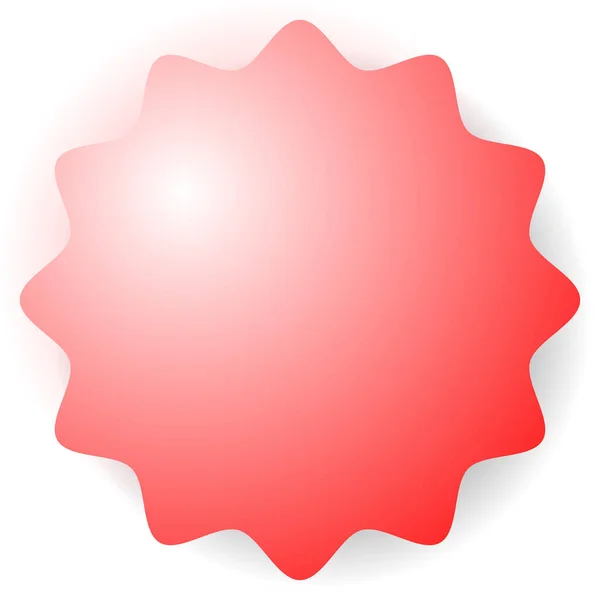 Éclatement Étoile Insigne Éclat Soleil Forme Phoque Bannière Circulaire Étiquette — Image vectorielle