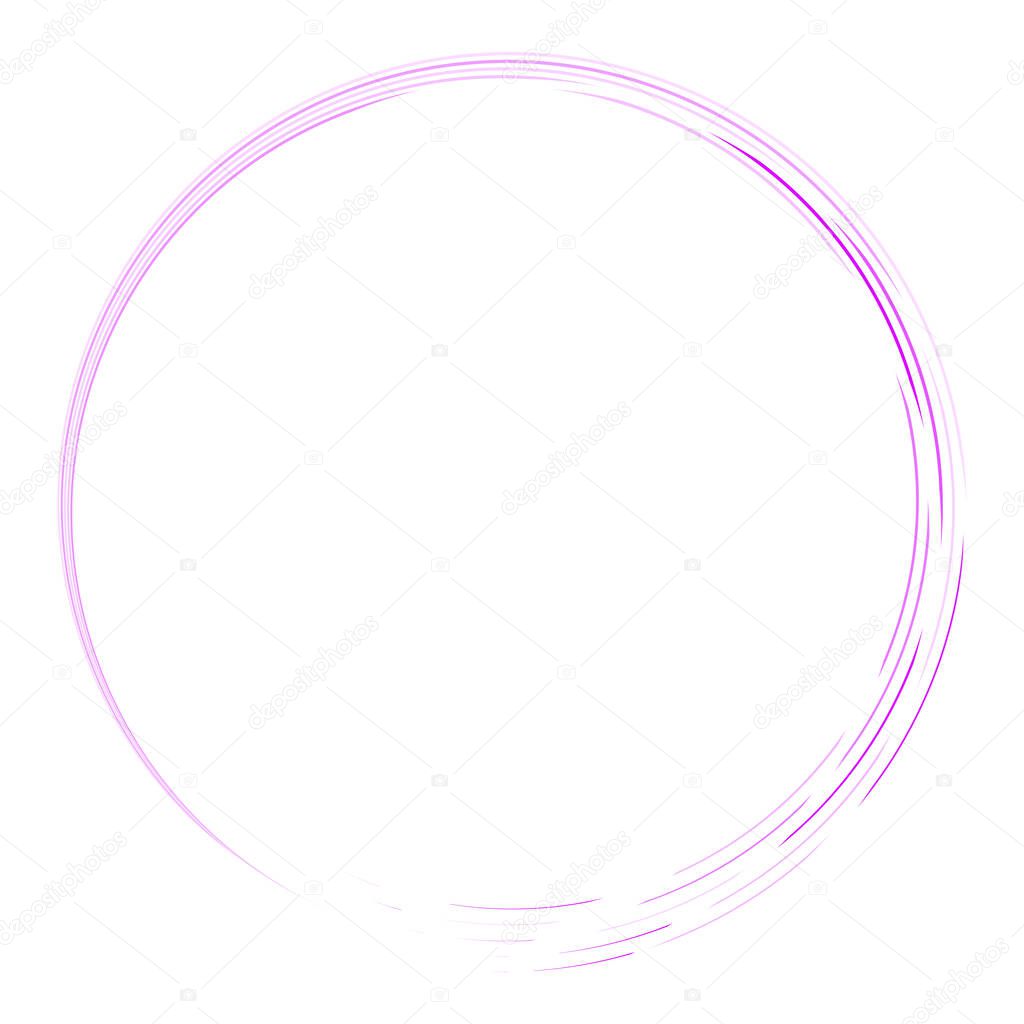 Geometric circular spiral, swirl and twirl. Cochlear, vortex, volute shape  Stock vector illustration, Clip art graphics.