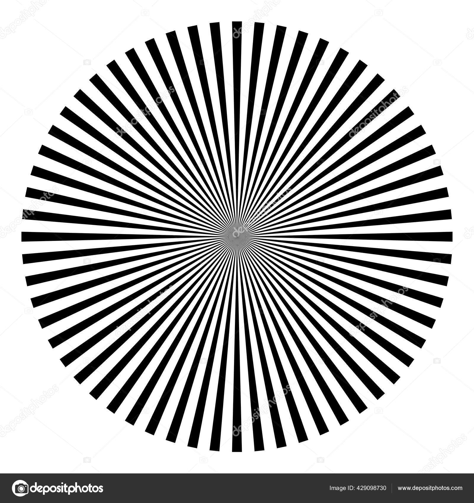 Radial Radiating Stripes Lines Converging Lines Square Format Design