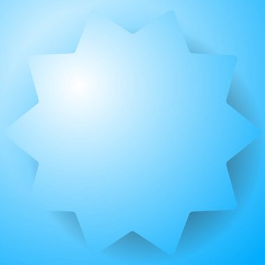 Yıldız patlaması, güneş patlaması rozeti, fok şeklinde. Dairesel pankart, fiyat etiketi, etiket vektör illüstrasyonu Stok vektör illüstrasyonu, Clip sanat grafikleri.