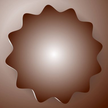 Yıldız patlaması, güneş patlaması rozeti, fok şeklinde. Dairesel pankart, fiyat etiketi, etiket vektör illüstrasyonu Stok vektör illüstrasyonu, Clip sanat grafikleri.