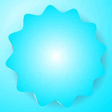 Yıldız patlaması, güneş patlaması rozeti, fok şeklinde. Dairesel pankart, fiyat etiketi, etiket vektör illüstrasyonu Stok vektör illüstrasyonu, Clip sanat grafikleri.