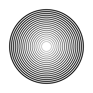 Geometrik dairesel spiral, girdap ve dönüş. Koklear, girdap, volt biçimli vektör illüstrasyonu, Clip sanat grafikleri.