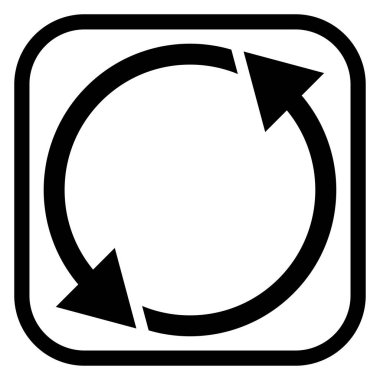 Dairesel, daire şeklinde ok CCW, CW serisi Stok çizimi, Clip sanatı grafikleri.