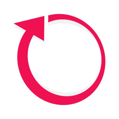 Dairesel, daire şeklinde ok CCW, CW serisi Stok çizimi, Clip sanatı grafikleri.