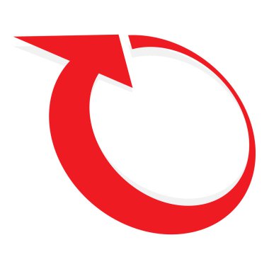 Dairesel, daire şeklinde ok CCW, CW serisi Stok çizimi, Clip sanatı grafikleri.