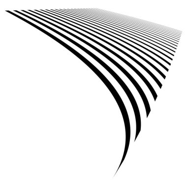 Soyut dalgalı, dalgalı, dalgalı çizgi vektör elementi