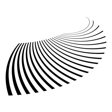 Soyut dalgalı, dalgalı, dalgalı çizgi vektör elementi