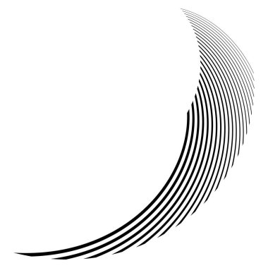 Soyut dalgalı, dalgalı, dalgalı çizgi vektör elementi