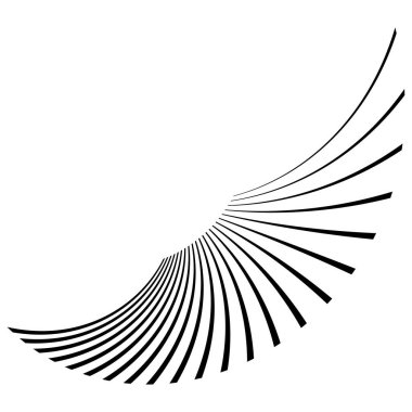 Soyut dalgalı, dalgalı, dalgalı çizgi vektör elementi