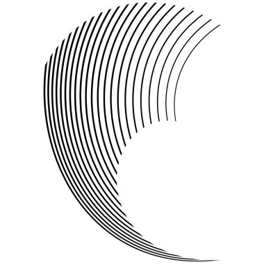 Soyut dalgalı, dalgalı, dalgalı çizgi vektör elementi