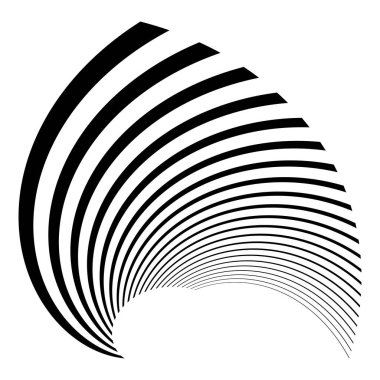 Soyut dalgalı, dalgalı, dalgalı çizgi vektör elementi