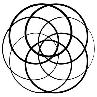 Kıvrım, Döngü şekilleri, element vektör illüstrasyonu Stok vektör illüstrasyonu, kırpma sanatı.