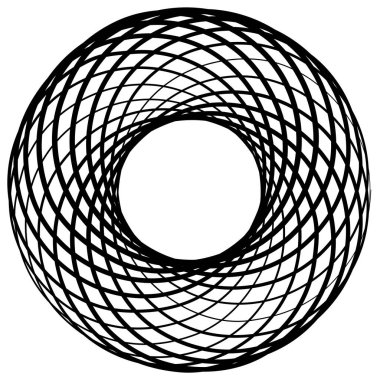 Kıvrım, Döngü şekilleri, element vektör illüstrasyonu Stok vektör illüstrasyonu, kırpma sanatı.