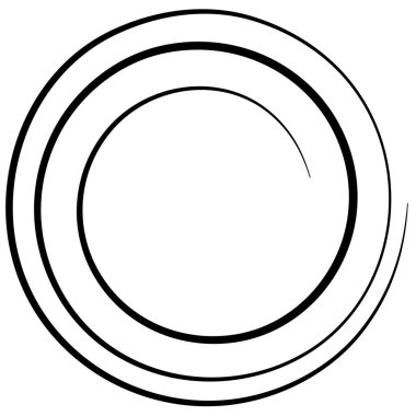 Kıvrım, Döngü şekilleri, element vektör illüstrasyonu Stok vektör illüstrasyonu, kırpma sanatı.