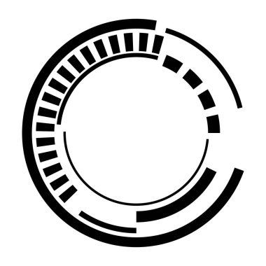 Soyut vektör çemberi arkaplan tasarımı