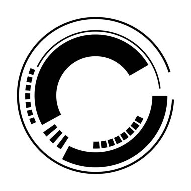 Soyut vektör çemberi arkaplan tasarımı