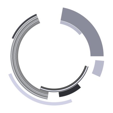 Soyut vektör çemberi arkaplan tasarımı